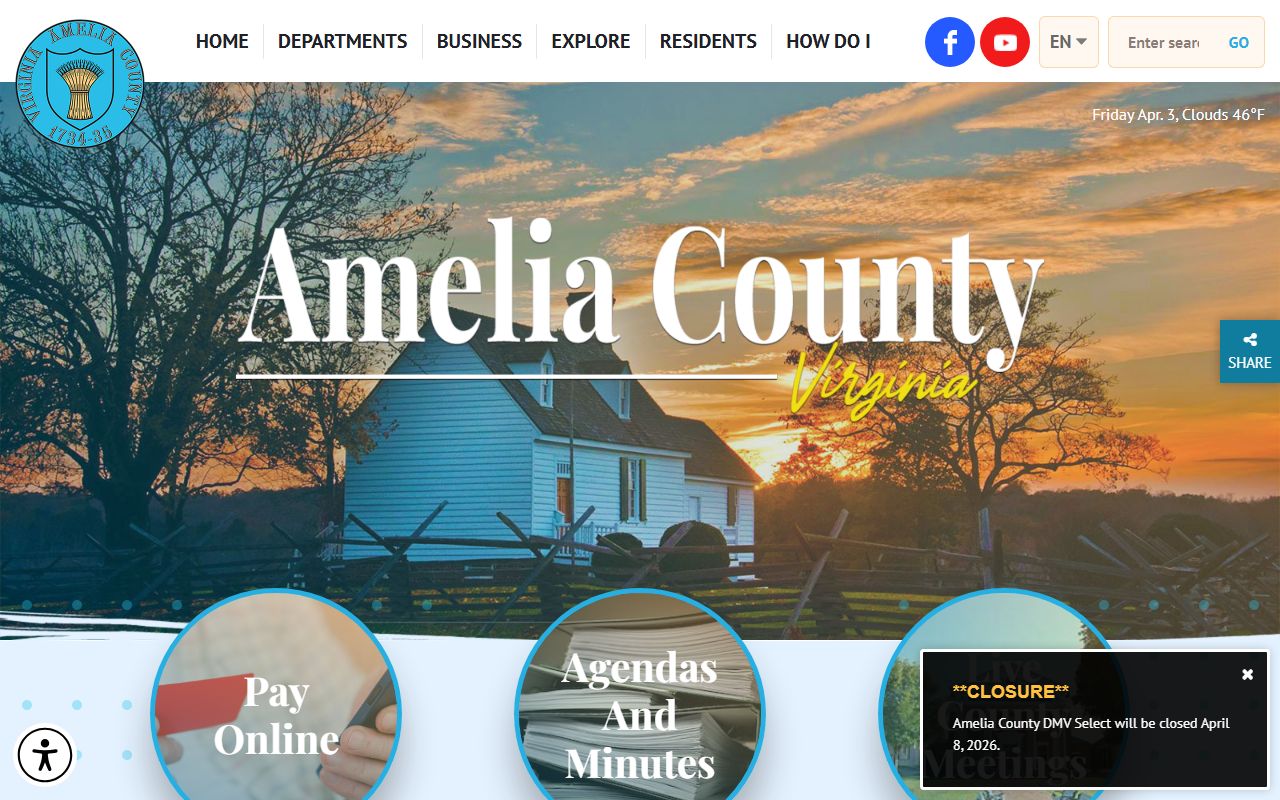 Amelia County police records request through Sheriff's Office
