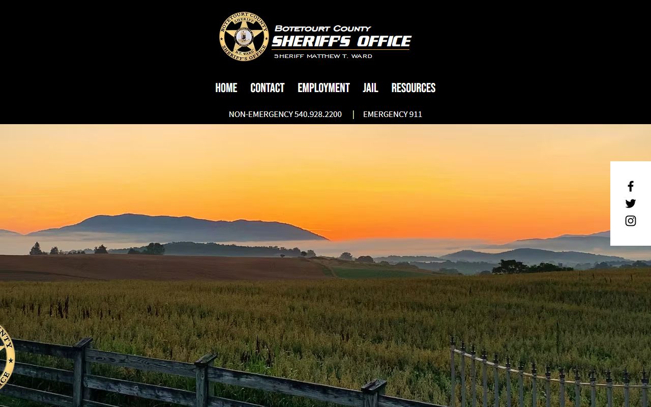 Botetourt County police records and Citizen Connect search portal