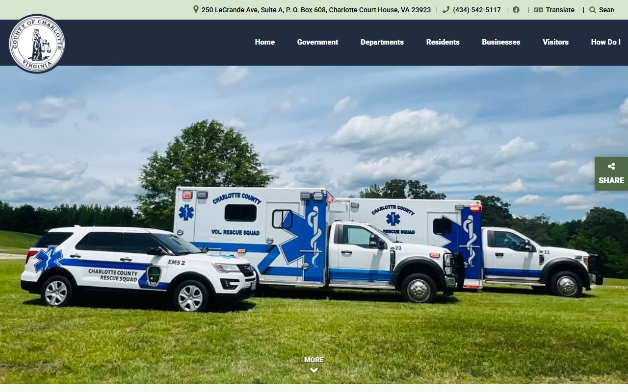 Charlotte County government website for police records access