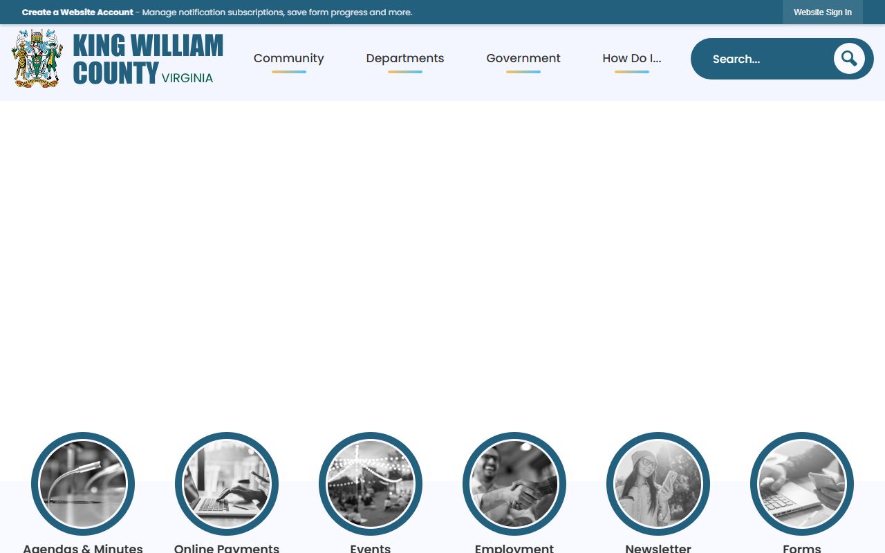 King William County government FOIA portal for police records requests