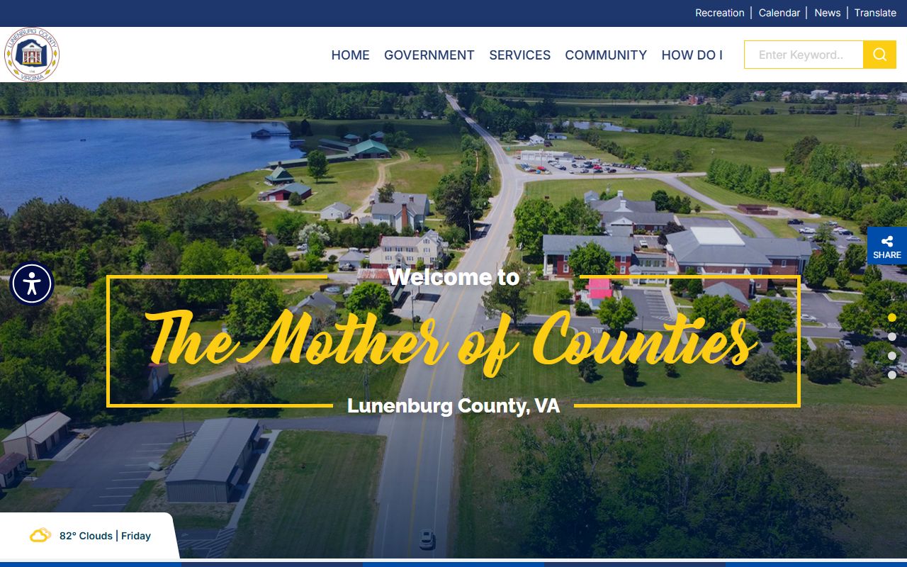 Lunenburg County Virginia government website for police records