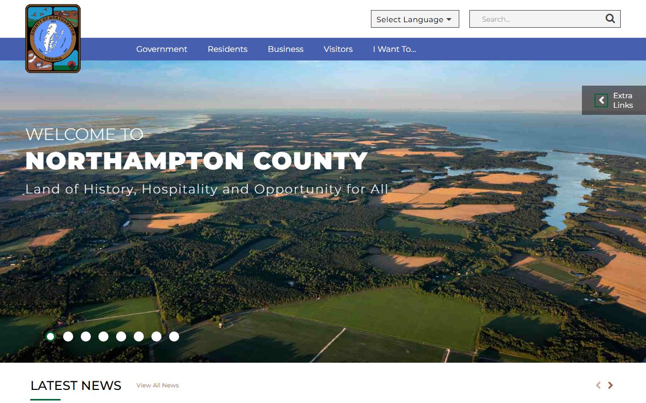 Northampton County government website for police records and FOIA information
