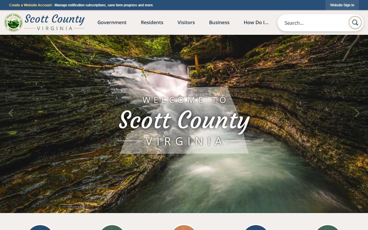 Scott County police records access through county government website