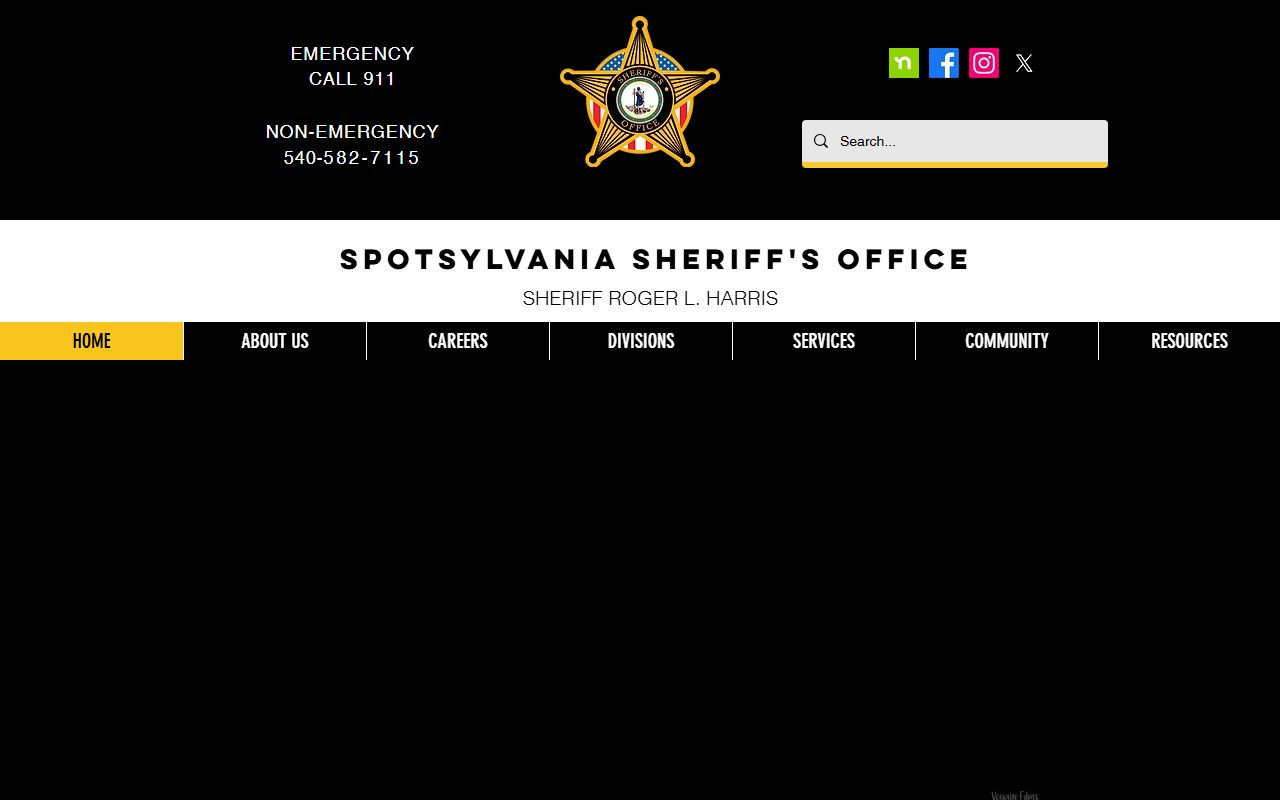 Spotsylvania County police records access through Sheriff's Office website