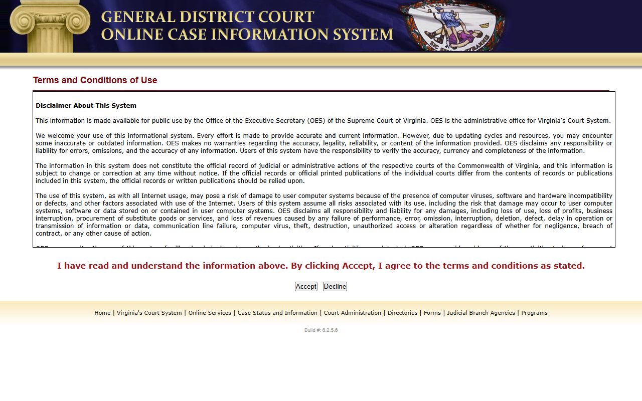 Virginia General District Court online system for Waynesboro police records searches